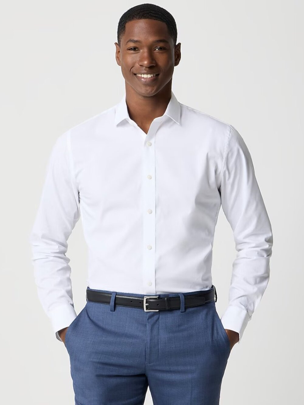 J. Crew Factory Wrinkle-free dress shirt - White